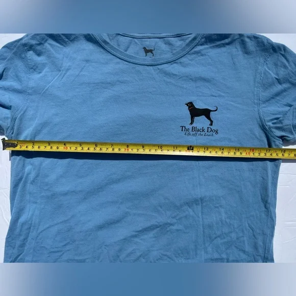 The Black Dog Martha's Vineyard Men's Small Blue Two Sided Graphic T-Shirt - Picture 6 of 6